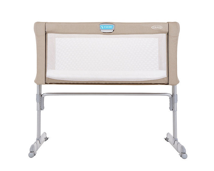 美國 Graco SWEET2SLEEP™ 床邊伴睡嬰兒床 - 燕麥 (初生 ~ 6個月 / 9kg) 輕鬆單手操作上落床欄 | 收納袋方便收藏/攜帶