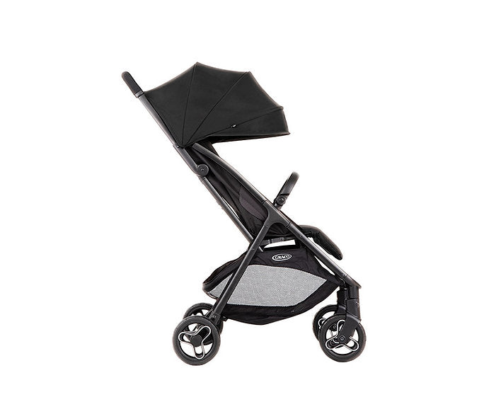 美國 Graco Myavo 輕量型秒收嬰兒手推車 - 午夜黑 (初生 ~ 4歲 / 22kg) 自動折疊功能 | 附送原裝雨篷