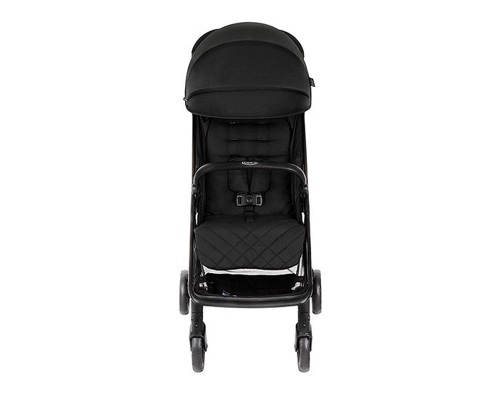 美國 Graco Myavo 輕量型秒收嬰兒手推車 - 午夜黑 (初生 ~ 4歲 / 22kg) 自動折疊功能 | 附送原裝雨篷