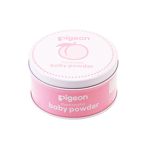 Japan Pigeon Peach Leaf Essence Baby Powder 125g (No added coloring, fragrance, paraben, talc)