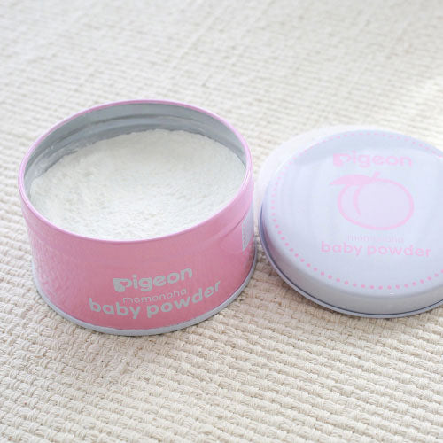 Japan Pigeon Peach Leaf Essence Baby Powder 125g (No added coloring, fragrance, paraben, talc)