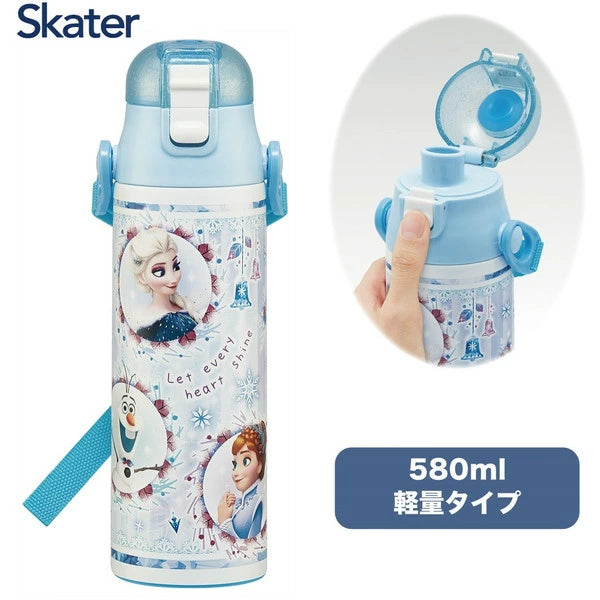 日本 SKATER 不鏽鋼水壺 580ml SKDC6N (直飲) - FROZEN \\特長時間保持冷飲效果!//