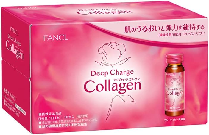 FANCL HTC Deep Charge Collagen 美肌胶原蛋白50ml x 10瓶(3件装)
