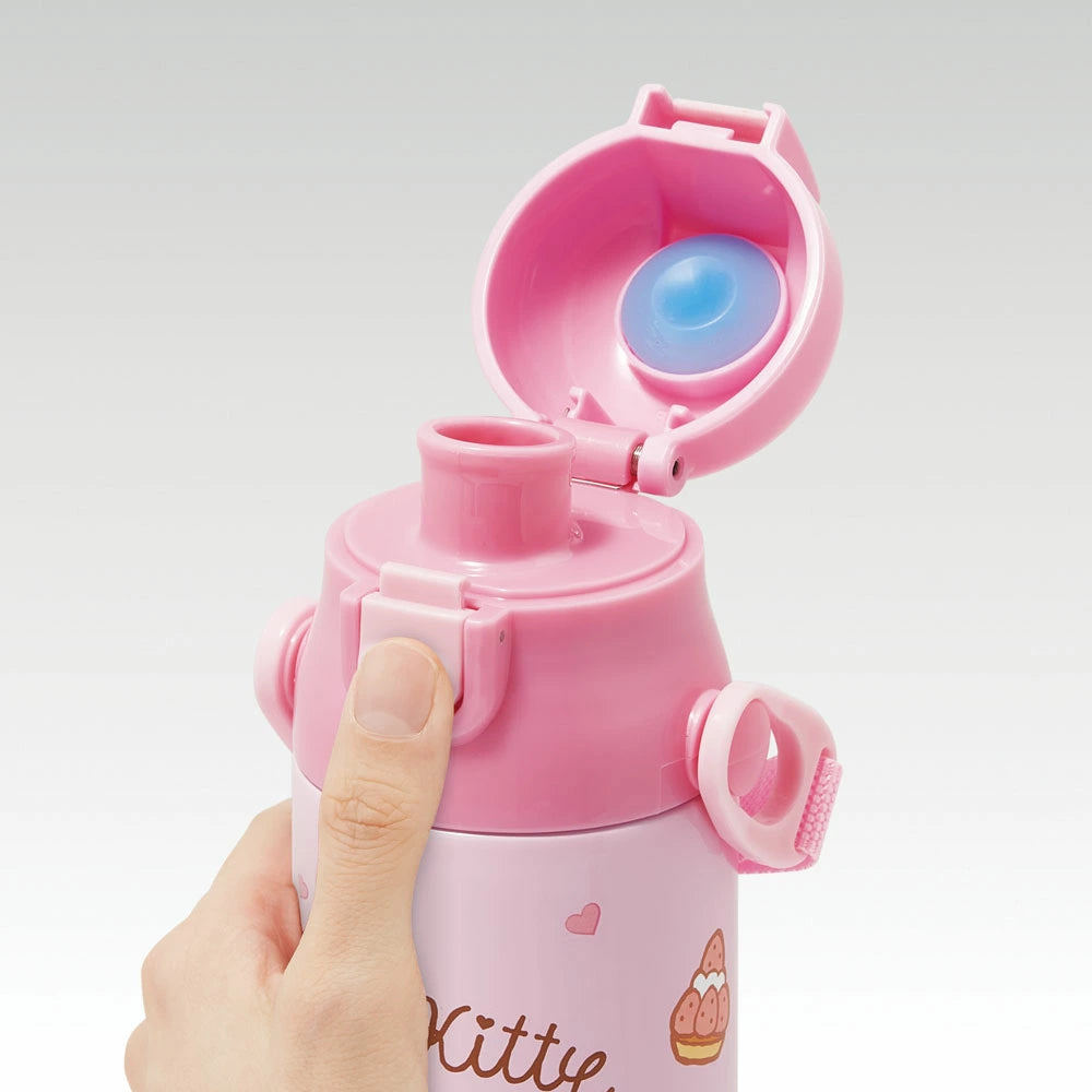 日本 SKATER 不鏽鋼水壺 580ml SKDC6N (直飲) - HELLO KITTY \\特長時間保持冷飲效果!//