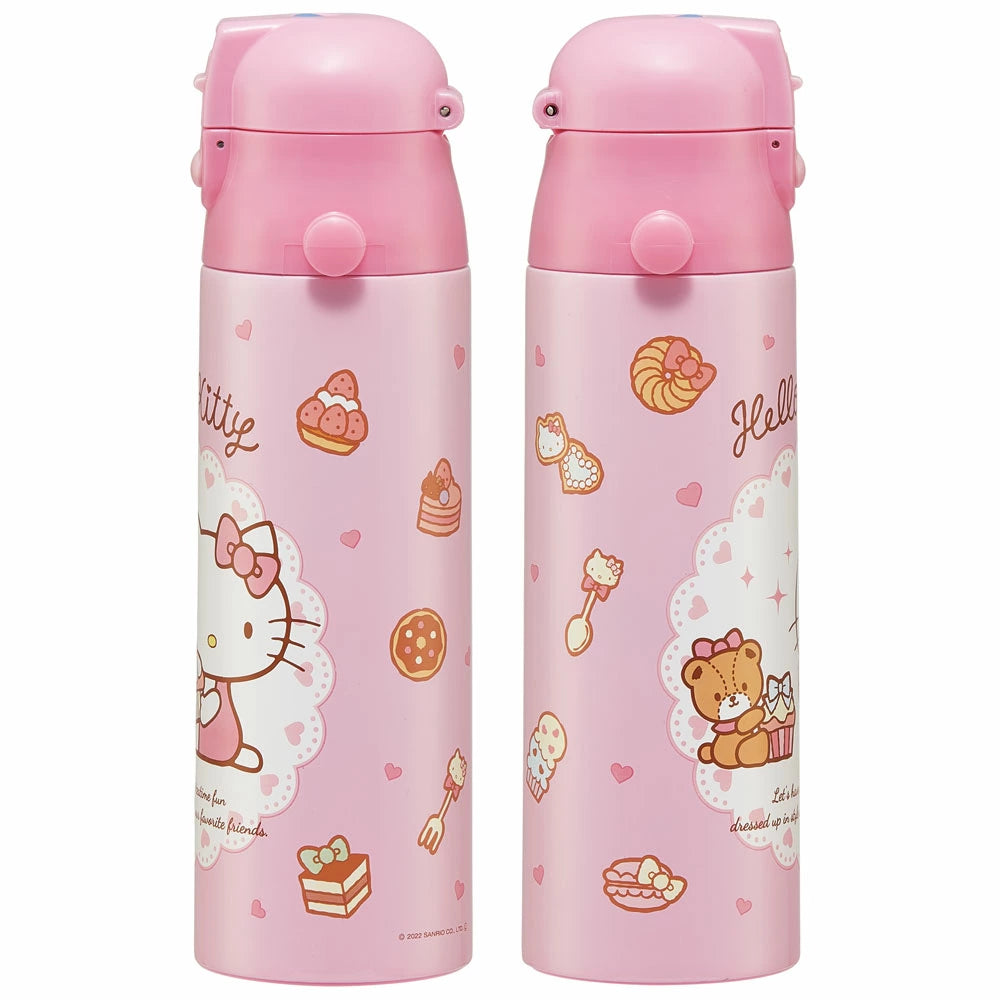 日本 SKATER 不鏽鋼水壺 580ml SKDC6N (直飲) - HELLO KITTY \\特長時間保持冷飲效果!//
