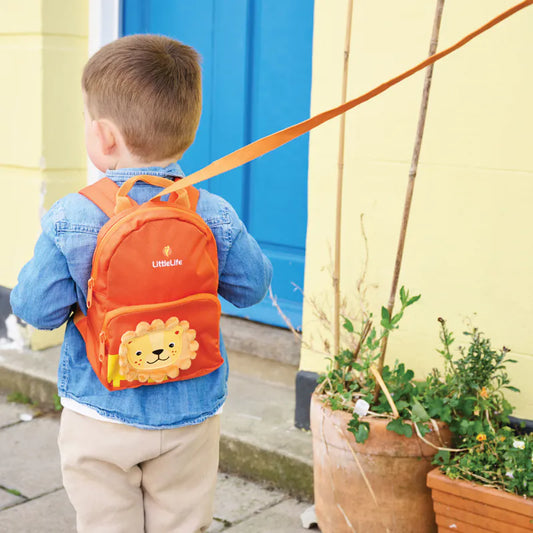 LittleLife 学行防走失安全系带背包- 狮子(适用年龄:1-3岁)