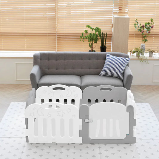 韩国Caraz 5+1 Kibel 游戏围栏连地垫套装- 6片装(148x76x60cm | 韩国制造)