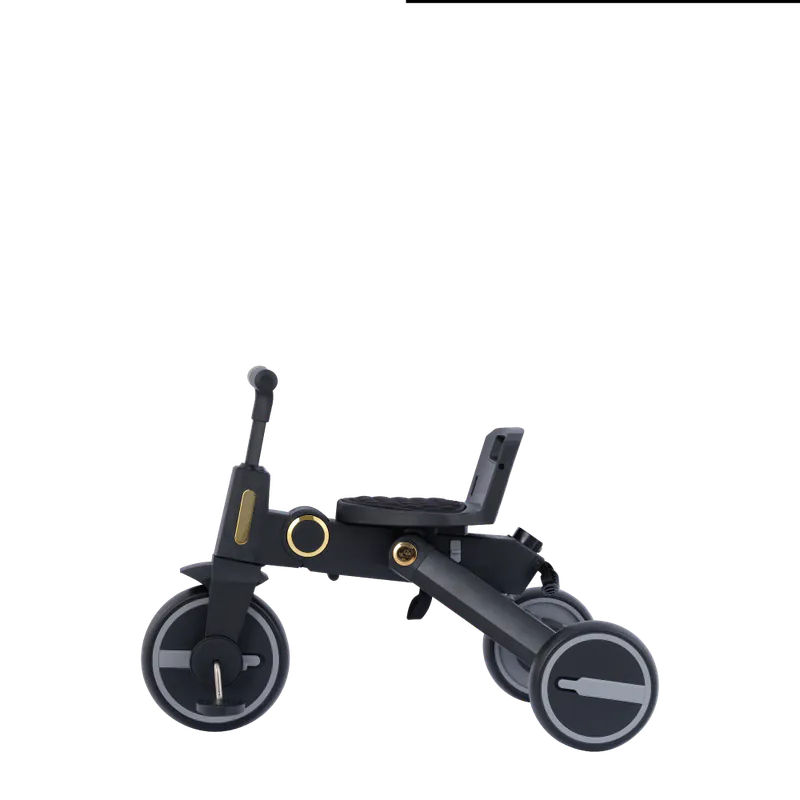 Kids Star RIDER+ 摺合三輪車 - 煙黑色 (適用年齡:10~60個月 ; 22公斤)