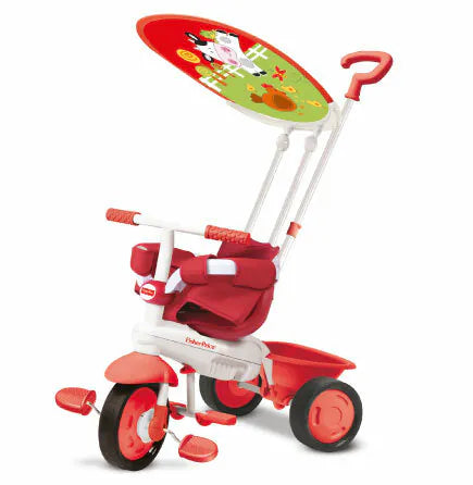 Fisher-Price Classic Plus 幼童3合1三轮车- 可爱牛牛红(适合12个月至3岁)