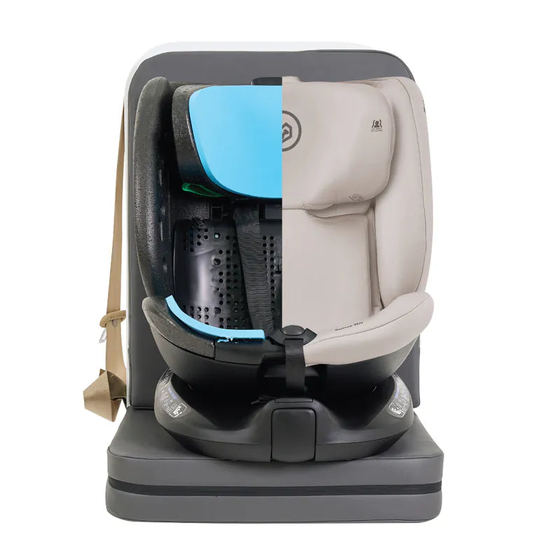 Baby Star Sedona 360 i-Size ISOFIX 成長型汽車安全座椅 – 沙色 (適合0-36kgs | 360度旋轉座椅)