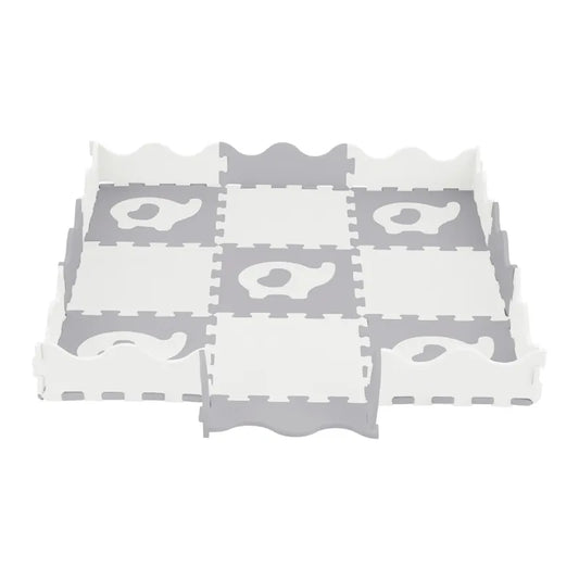 Baby Star 动物并接游戏地垫- 9块装(白象) 适合10个月以上| 马来西亚制造