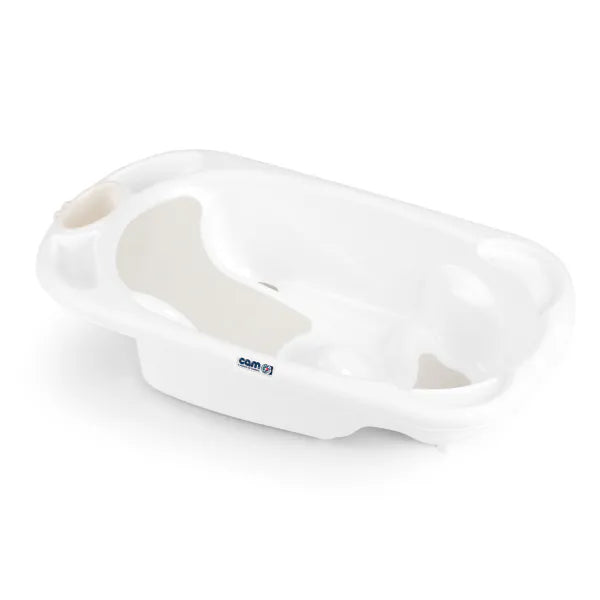 Italian CAM Baby Bagno Baby Bathtub (Pearl White) Suitable for 0-12 months | Made in Italy