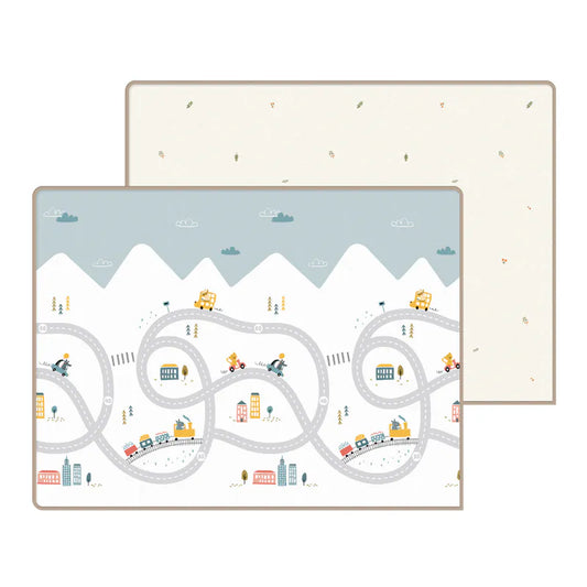 韩国Parklon Prime Living 双面包边地垫- Hello Travel + French Berry (150 X 200cm) 韩国制造