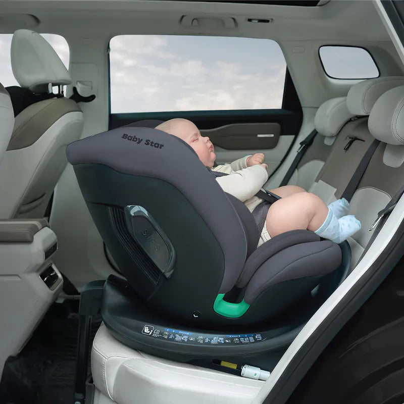 Baby Star Sedona 360 i-Size ISOFIX 成长型汽车安全座椅– 沙色/ 太空蓝| 40-150公分