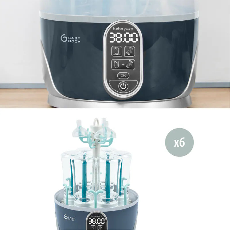 法國 Babymoov Turbo Pure 奶瓶蒸氣烘乾機 (HEPA過濾,有效清除細菌、塵蟎和其他過敏原)