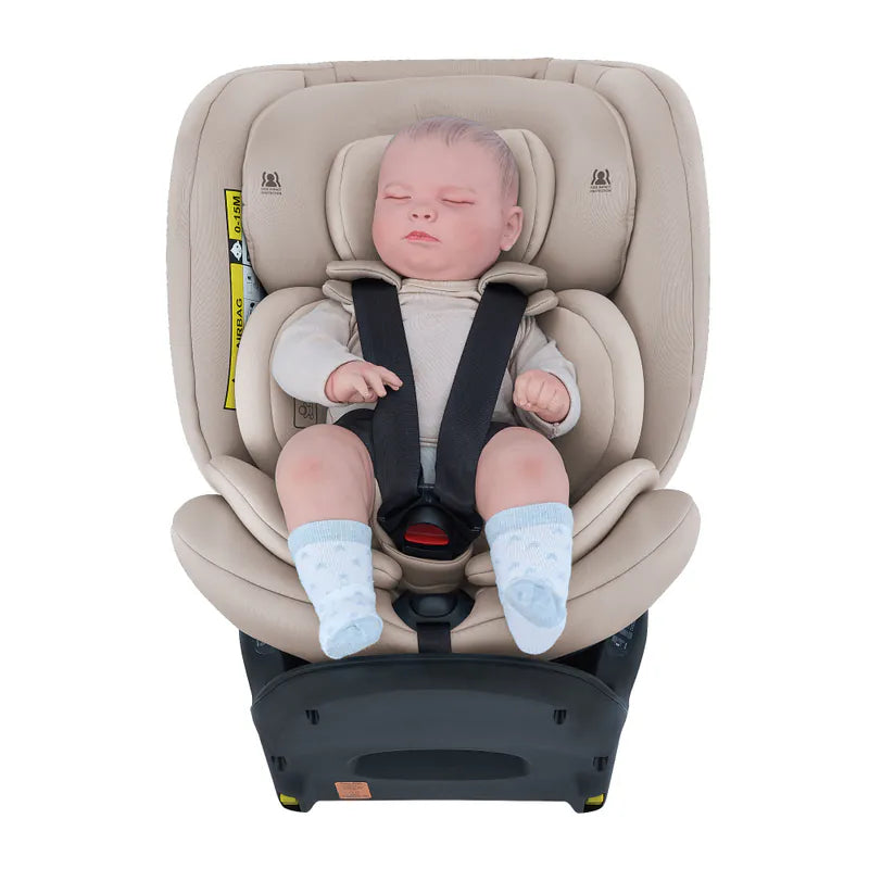Baby Star Sedona 360 i-Size ISOFIX 成長型汽車安全座椅 – 沙色 (適合0-36kgs | 360度旋轉座椅)
