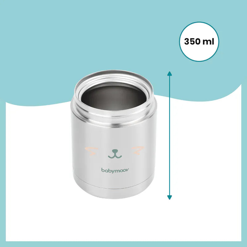 法國 Babymoov Eats' Isy 不鏽鋼保溫壺 350ml (可將食物維持熱長達7小時,冷長達5小時)