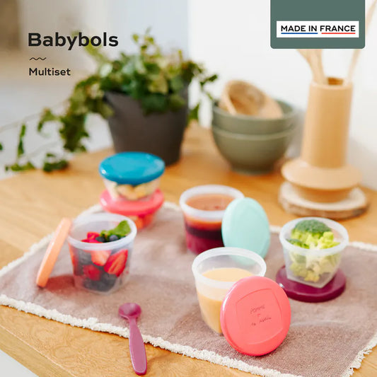 法国Babymoov Babybols 密封食物储存碗套装(法国制造) 非常适合保存、储存和加热婴儿食物)