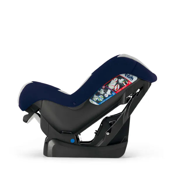 Italian CAM Gara Car Safety Seat - Blue-Gray (for babies from birth to 18 kg)