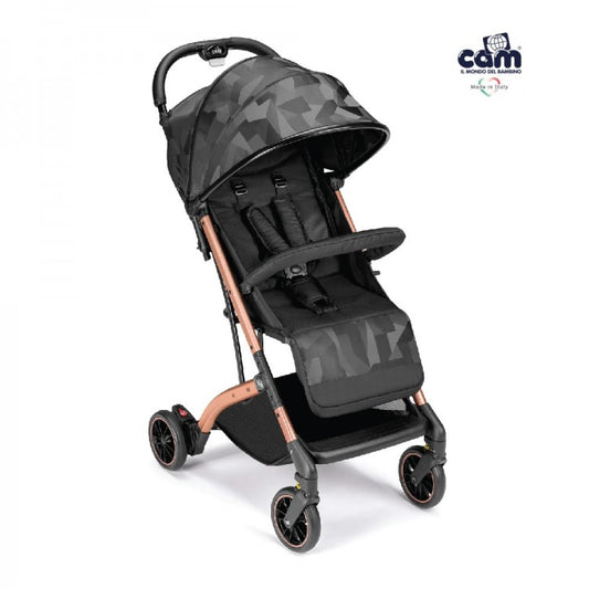 意大利 CAM Compass 便攜嬰兒手推車 - 玫瑰黑 (適合0~48個月) 附配件: 風雨套、防蚊網、收納袋