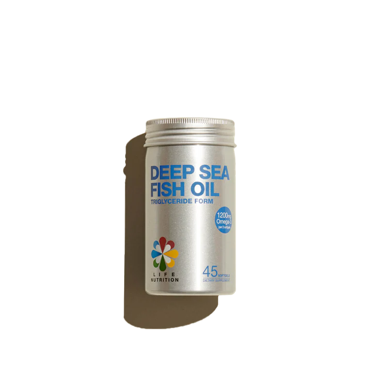 LIFE NUTRITION Deep Sea Fish Oil 45 capsules (Promotes heart, brain and nervous system health) Hong Kong licensed product