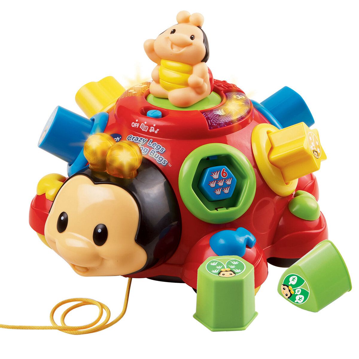 VTech Baby 益智拖拉小甲蟲 (適合12-36個月) 超過90首歌曲、音樂、聲音和有趣的短語