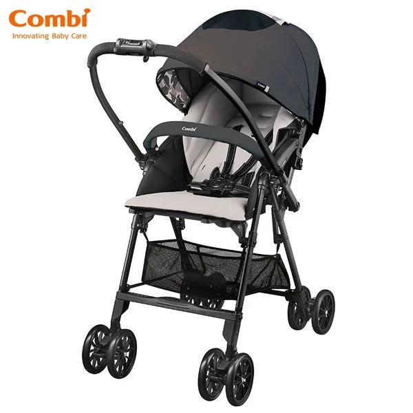 日本 Combi Neyo 嬰兒手推車 (木炭灰) 適合0-3歲 | 僅4.6kgs