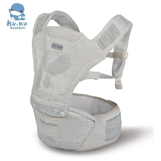 台湾KuKu Duck 充气垫腰凳背带(阳光杏) 适合0-36个月
