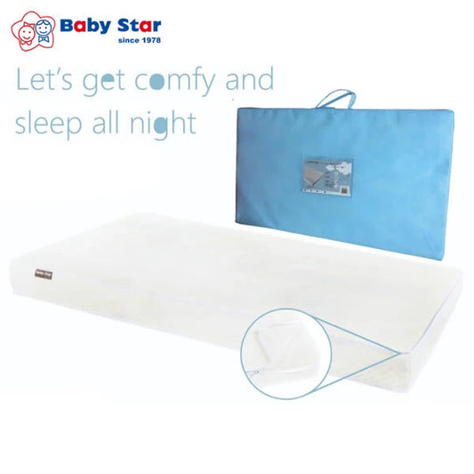 Baby Star Easi 專用嬰兒海棉床褥 (尺寸:92 X 53.5 X 5.1cm) 可抹密封防水內層