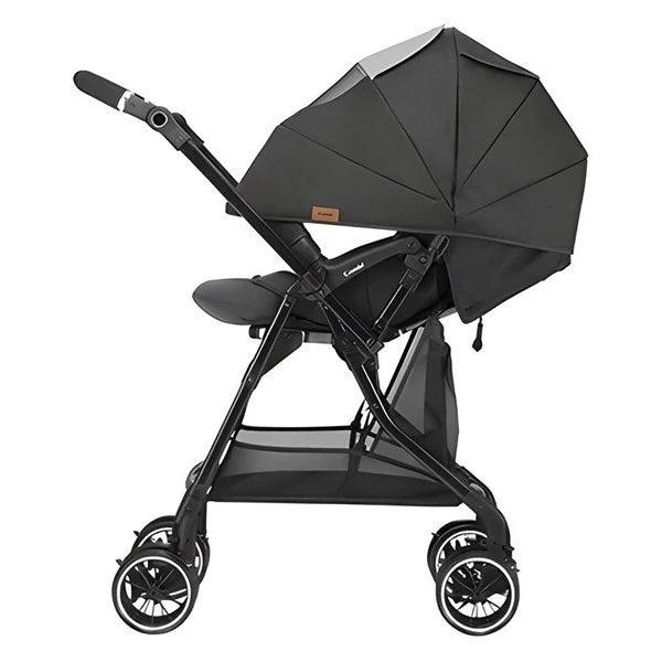 日本 Combi Sugocal Alpha Compact 全自動四輪轉向嬰兒手推車 (深藍) 適合年齡:初生至約4歲 | 輕量5.3kg| 自動4輪轉向設計