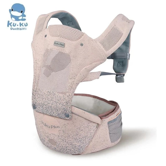 台湾KuKu Duck 充气垫腰凳背带(魅力粉) 适合0-36个月