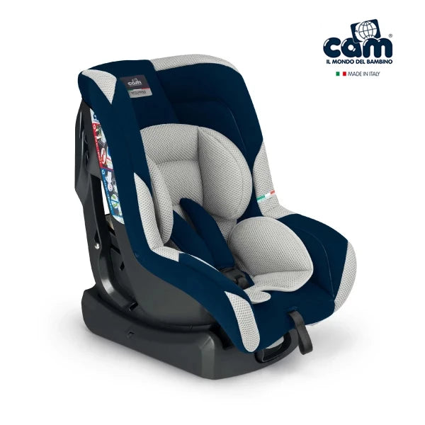 Italian CAM Gara Car Safety Seat - Blue-Gray (for babies from birth to 18 kg)
