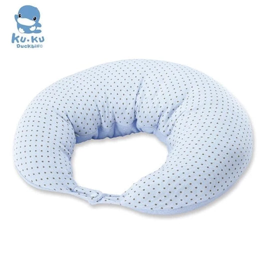 台湾KUKU PLUS 授乳月亮枕- 波波蓝(毛巾+棉质布料) 多种用法, 解决孕妇不同情况的需要