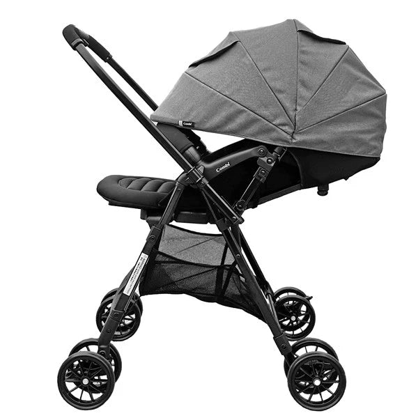 日本 Combi Neyo Plus 嬰兒手推車 (灰色) 適合0-4歲 | 僅4.8kgs