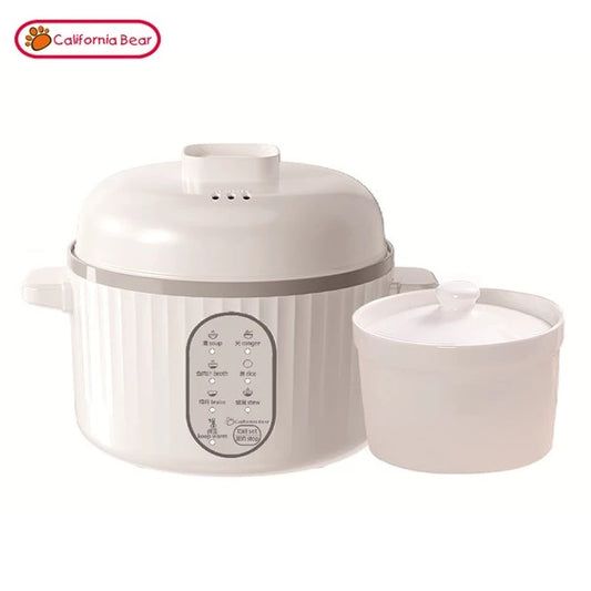California Bear 6合1 婴幼儿炖煮辅食机- 0.8L (原装行货| 6种炖煮功能)