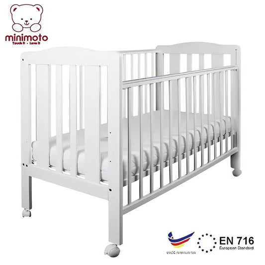 Minimoto 嬰兒木床 - 大碼 (附送10cm厚床褥) 124.4 x 67.8cm | 馬來西亞船木