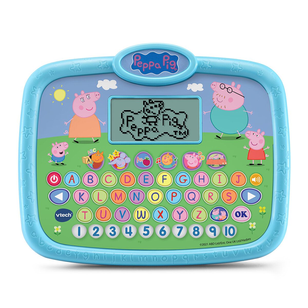 VTech Peppa Pig 小豬佩奇平板電腦 (適合2歲+) 六項互動活動教授字母、語音、計數、解決問題的技能、音樂和單詞