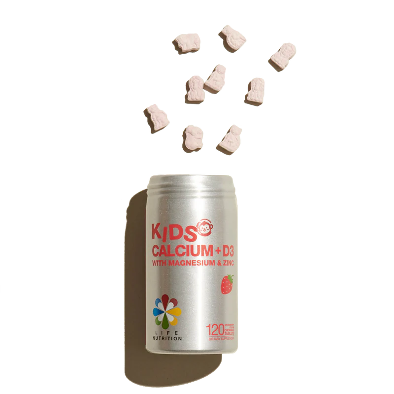 LIFE NUTRITION Children's Calcium 120 Tablets (Strengthen bones, promote growth) Hong Kong licensed product