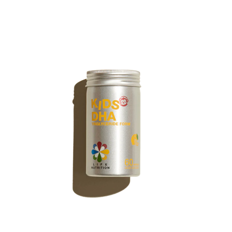 美国LIFE NUTRITION 乐怡善儿童DHA 60粒(维护大脑、眼睛、神经系统发育健康) 香港行货