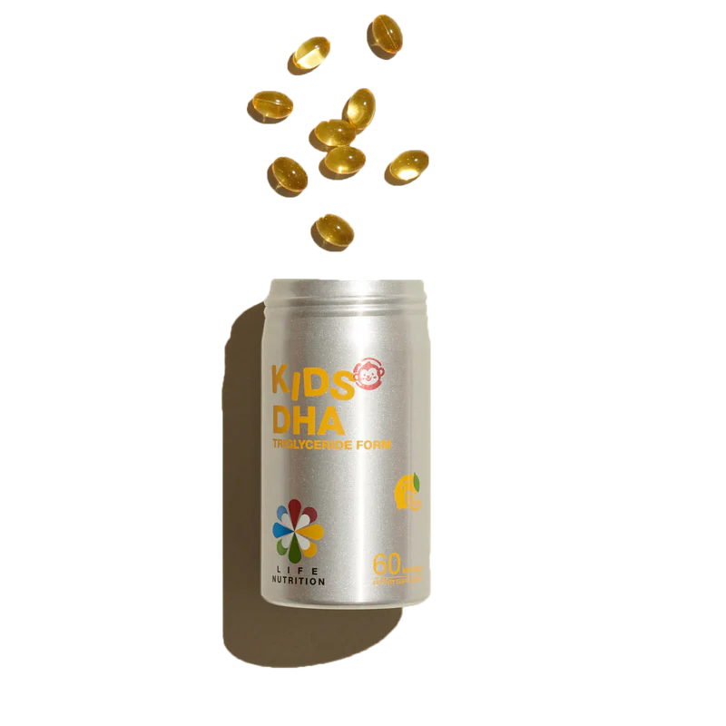 美国LIFE NUTRITION 乐怡善儿童DHA 60粒(维护大脑、眼睛、神经系统发育健康) 香港行货