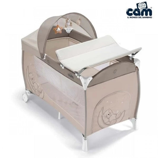 意大利CAM Daily Plus 网床套装- 小熊/米啡(适合0至36个月| 附更衣垫, 收纳袋)