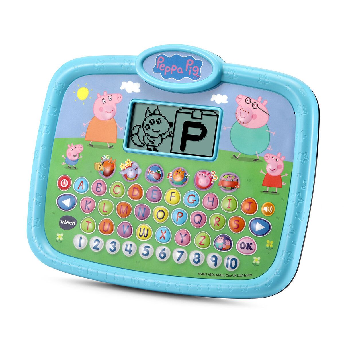 VTech Peppa Pig 小豬佩奇平板電腦 (適合2歲+) 六項互動活動教授字母、語音、計數、解決問題的技能、音樂和單詞