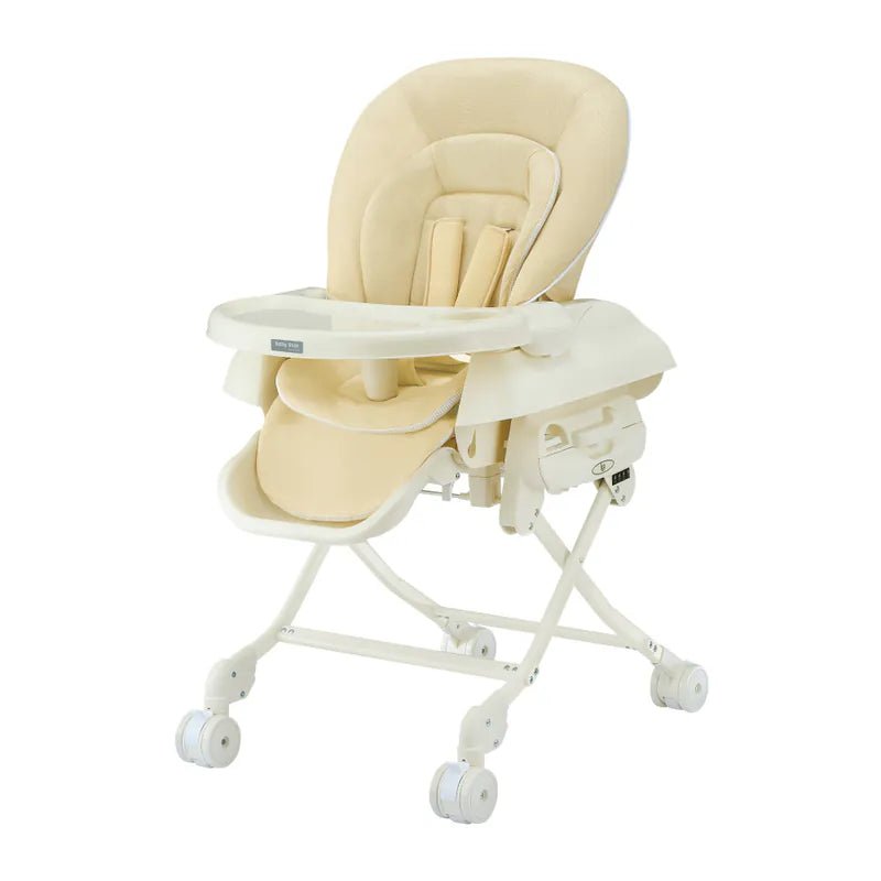 Baby Star Hi - Lo 搖餐椅 - 灰色 /卡其色 | 最新版本 - 前後輪均可鎖定 - RB Baby 嬰幼兒用品店