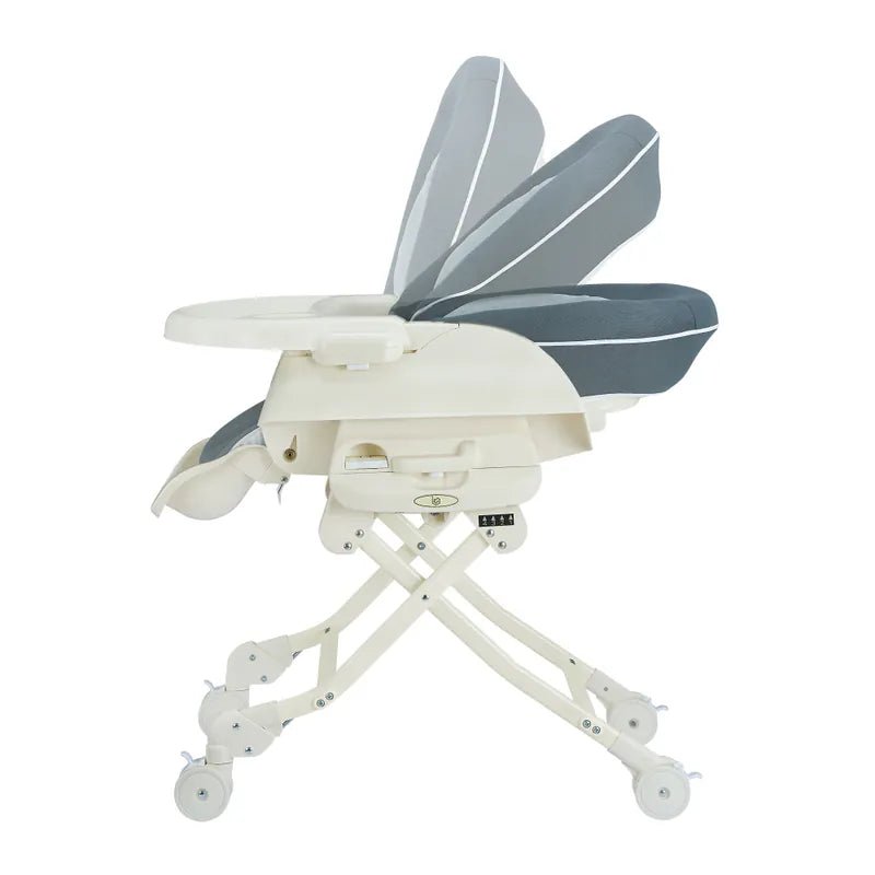 Baby Star Hi - Lo 搖餐椅 - 灰色 /卡其色 | 最新版本 - 前後輪均可鎖定 - RB Baby 嬰幼兒用品店