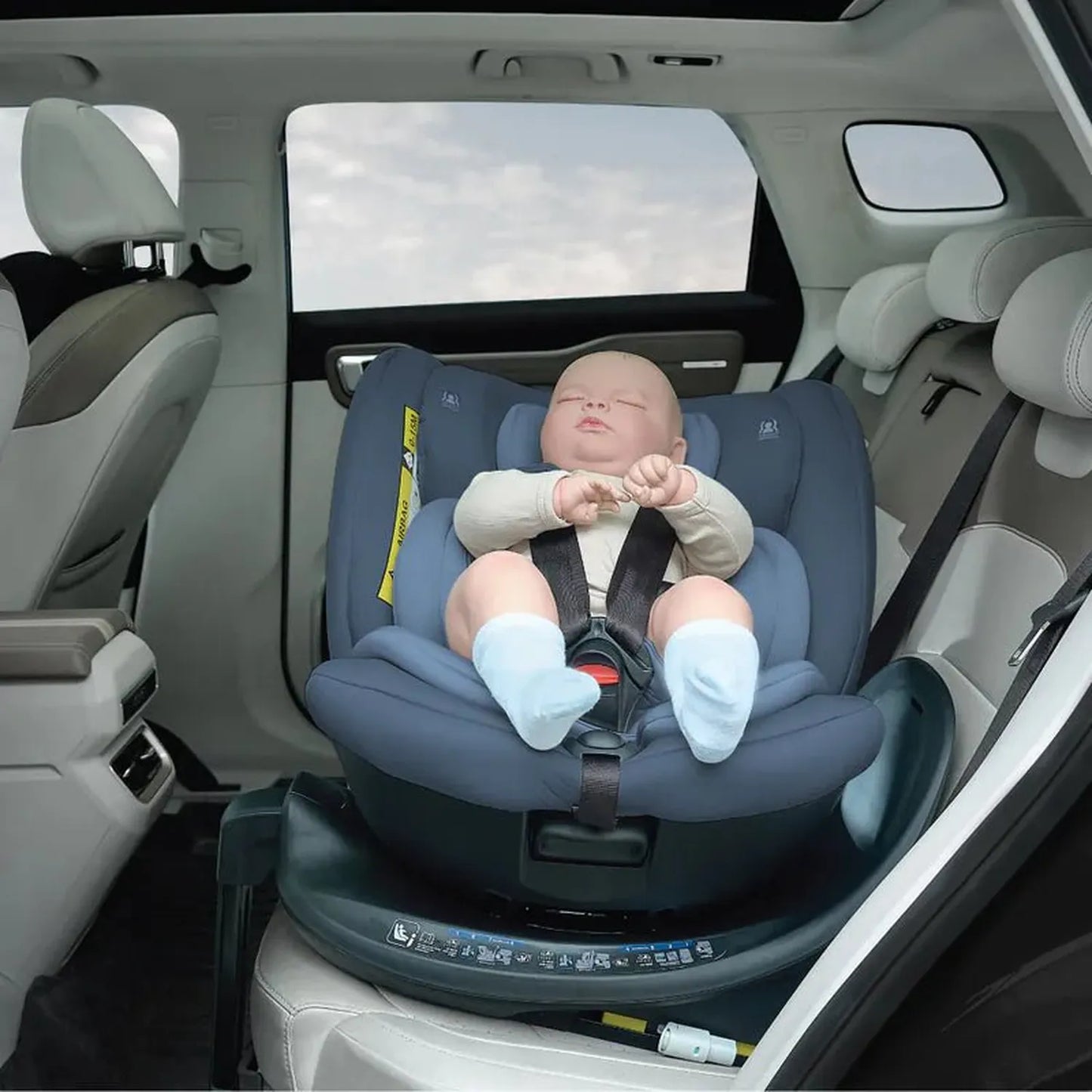 Baby Star Sedona 360 i - Size ISOFIX 成長型汽車安全座椅 – 沙色 / 太空藍 | 40 - 150公分 - RB Baby 嬰幼兒用品店