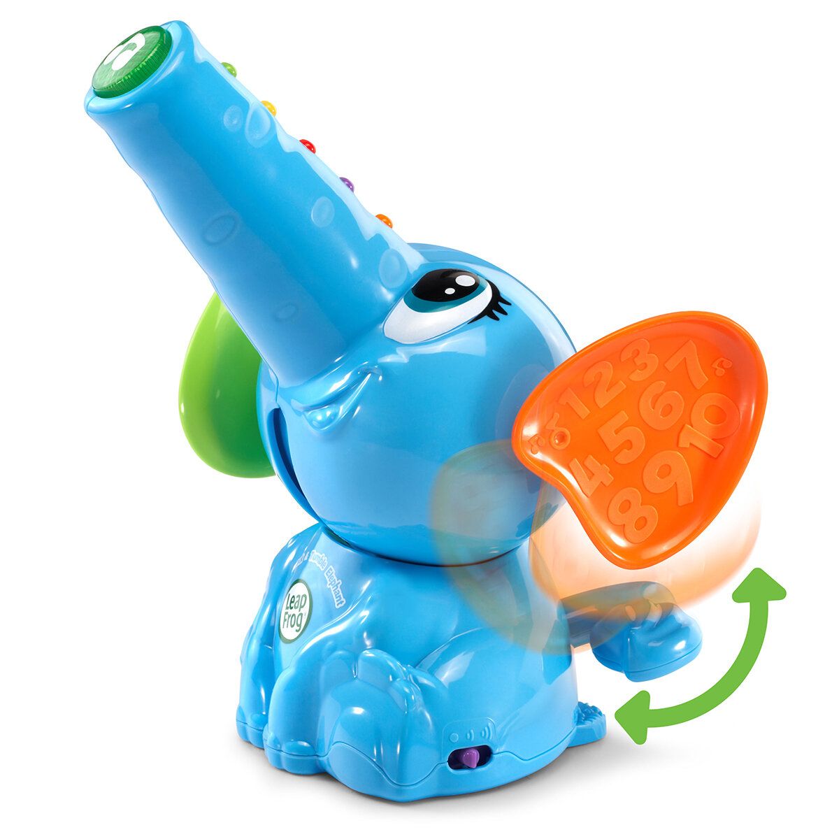 Leap Frog 拋圈學習小象 (適合6-24個月) 堆疊彩虹圈以了解顏色、數字和形狀