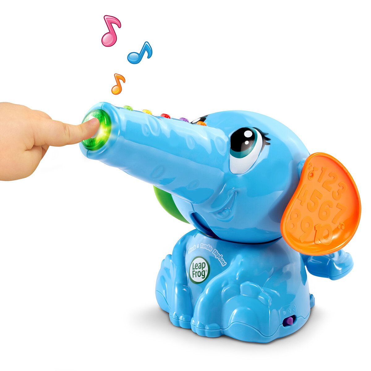 Leap Frog 拋圈學習小象 (適合6-24個月) 堆疊彩虹圈以了解顏色、數字和形狀