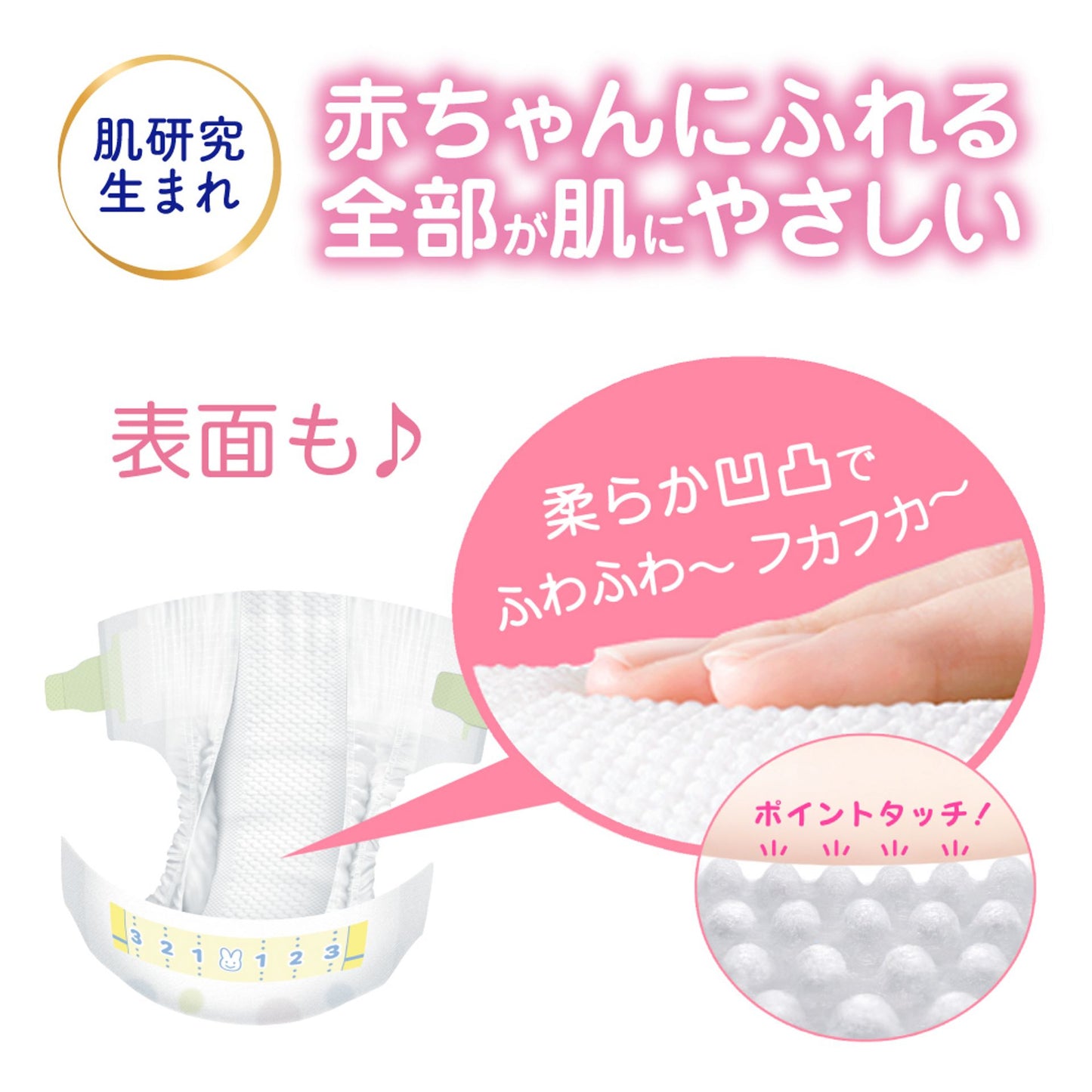 Merries Kao Diapers for Newborns, 76 Count (Japanese Edition), Under 5kg | Original Box x 4 Packs, As Low As $112/Pack ($1.47/Piece)