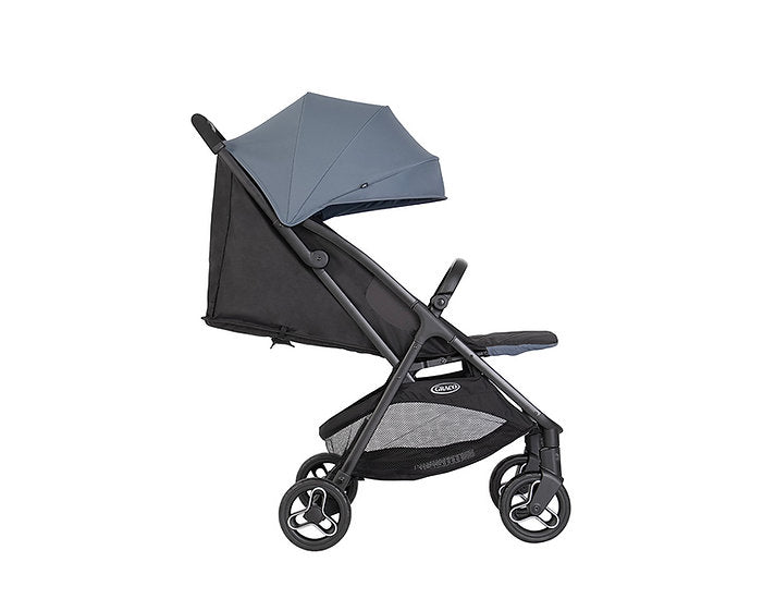 美國 Graco Myavo 輕量型秒收嬰兒手推車 - 霧藍 (初生 ~ 4歲 / 22kg) 自動折疊功能 | 附送原裝雨篷