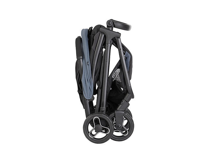 美國 Graco Myavo 輕量型秒收嬰兒手推車 - 霧藍 (初生 ~ 4歲 / 22kg) 自動折疊功能 | 附送原裝雨篷